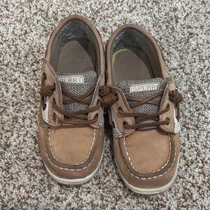 Sperry Kids Tan Moccasins